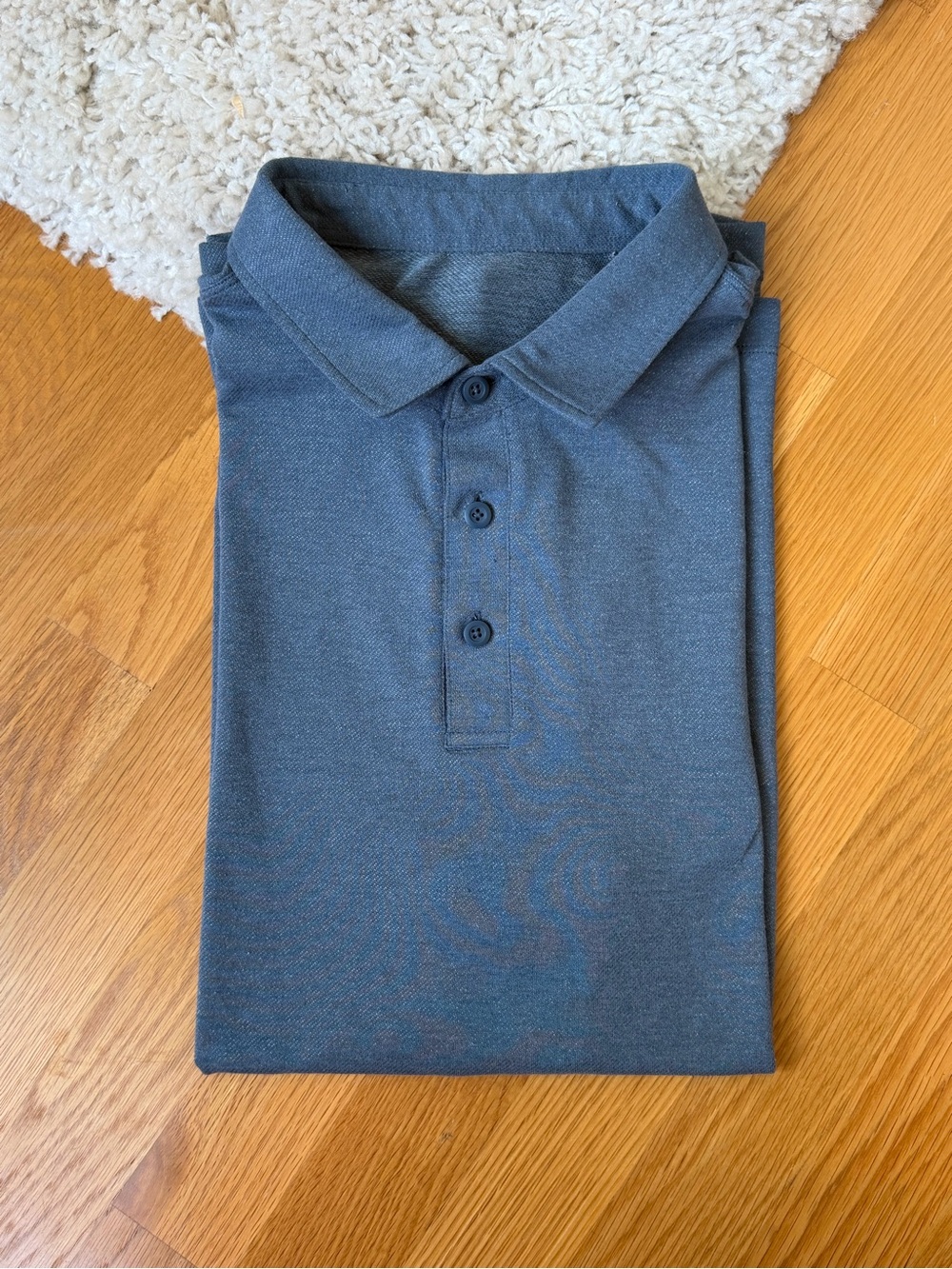Lululemon Short-Sleeve Polo in Slate Blue
